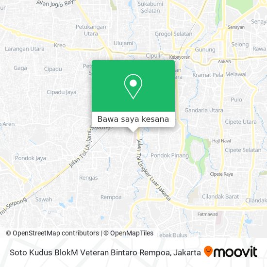 Peta Soto Kudus BlokM Veteran Bintaro Rempoa