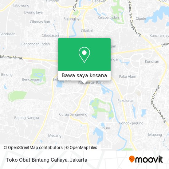 Peta Toko Obat Bintang Cahaya