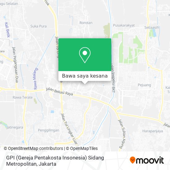 Peta GPI (Gereja Pentakosta Insonesia) Sidang Metropolitan