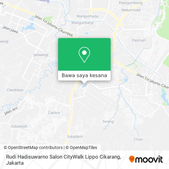 Peta Rudi Hadisuwarno Salon CityWalk Lippo Cikarang