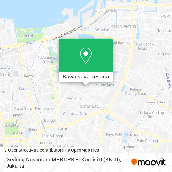 Peta Gedung Nusantara MPR DPR RI Komisi II (KK III)