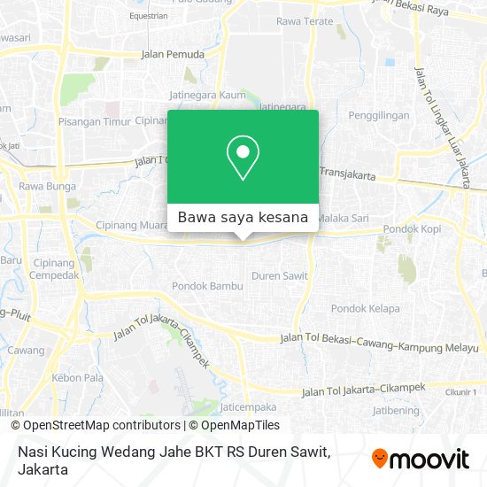 Peta Nasi Kucing Wedang Jahe BKT RS Duren Sawit