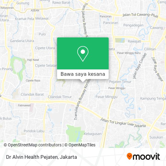 Peta Dr Alvin Health Pejaten