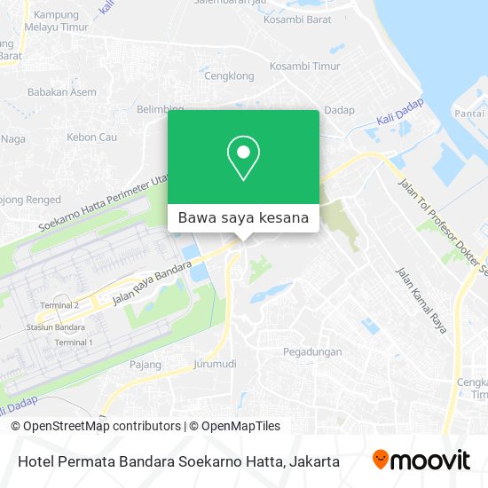 Peta Hotel Permata Bandara Soekarno Hatta