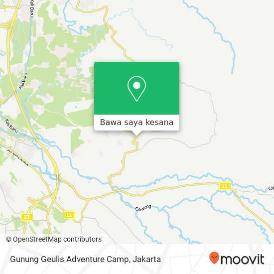 Peta Gunung Geulis Adventure Camp