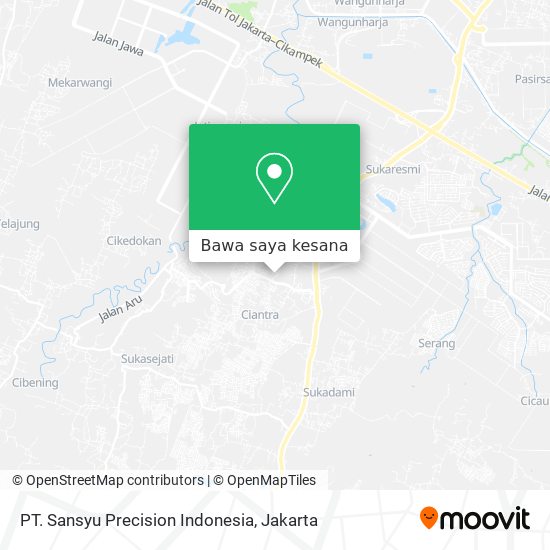 Peta PT. Sansyu Precision Indonesia