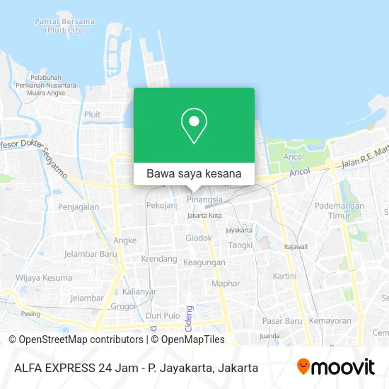Peta ALFA EXPRESS 24 Jam - P. Jayakarta