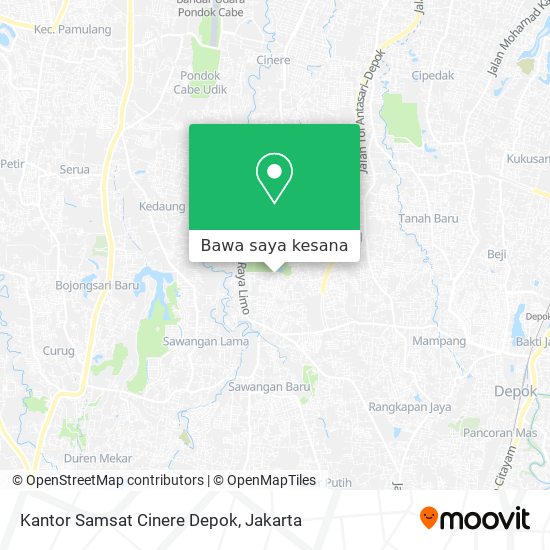 Peta Kantor Samsat Cinere Depok