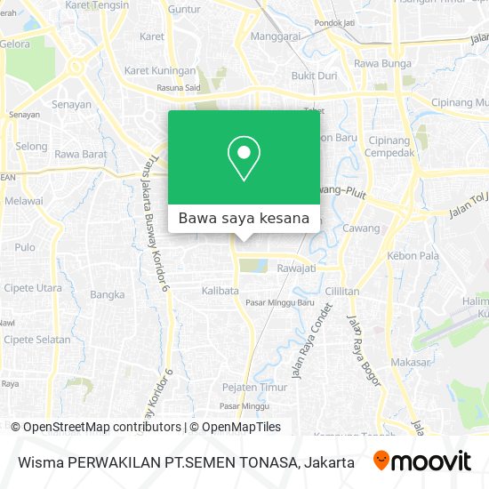 Peta Wisma PERWAKILAN PT.SEMEN TONASA