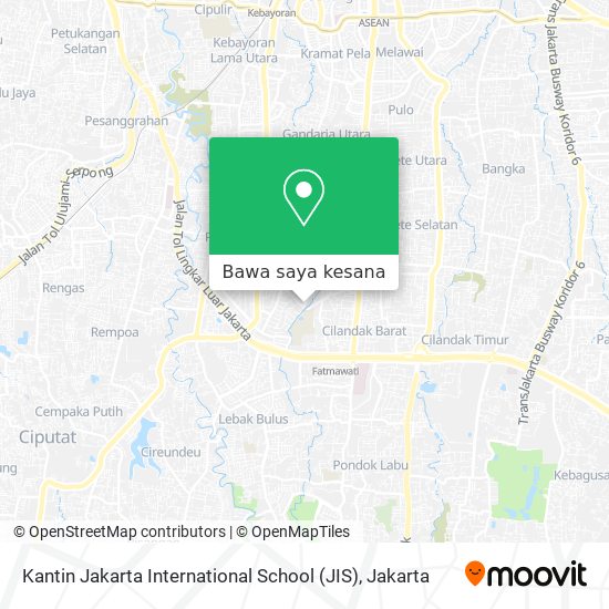 Peta Kantin Jakarta International School (JIS)