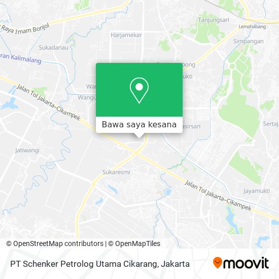 Peta PT Schenker Petrolog Utama Cikarang