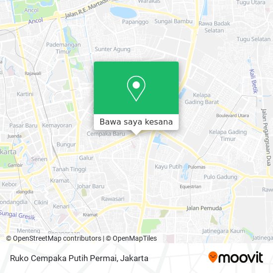 Peta Ruko Cempaka Putih Permai