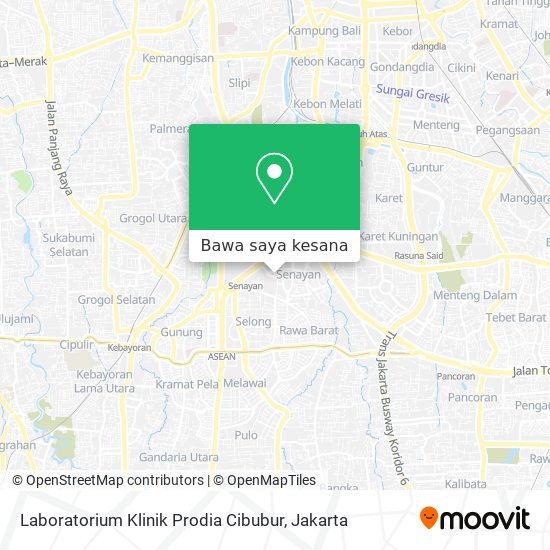 Peta Laboratorium Klinik Prodia Cibubur
