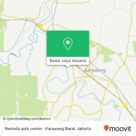 Peta Resinda auto center - Karawang Barat