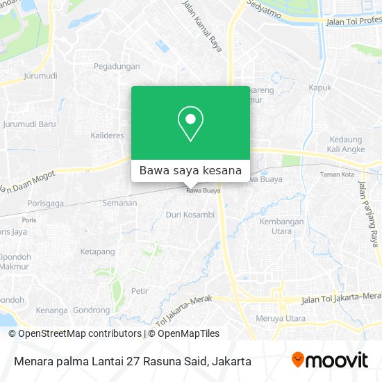Peta Menara palma Lantai 27 Rasuna Said