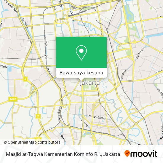 Peta Masjid at-Taqwa Kementerian Kominfo R.I.