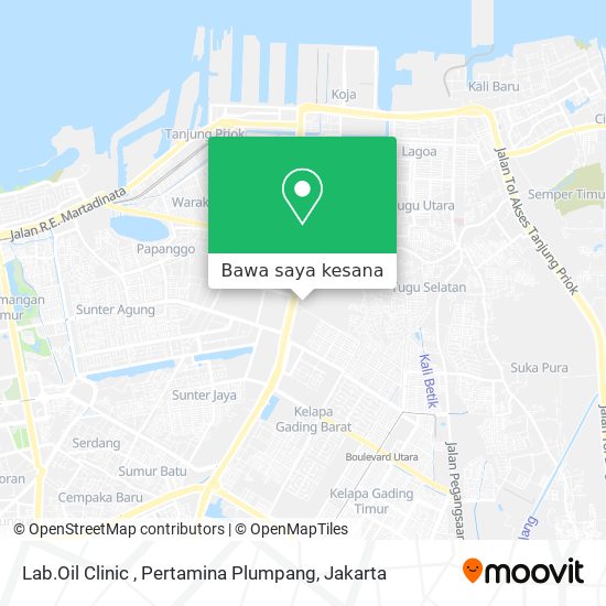 Peta Lab.Oil Clinic , Pertamina Plumpang