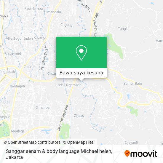 Peta Sanggar senam & body language Michael helen