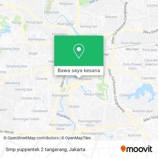 Peta Smp yuppentek 2 tangerang