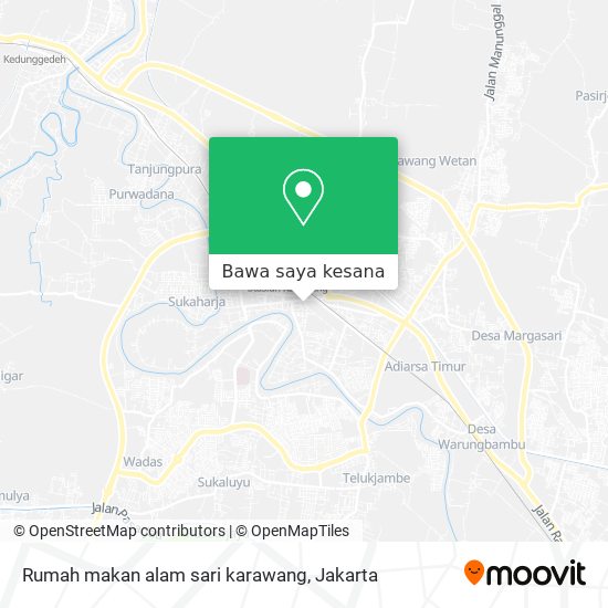 Peta Rumah makan alam sari karawang
