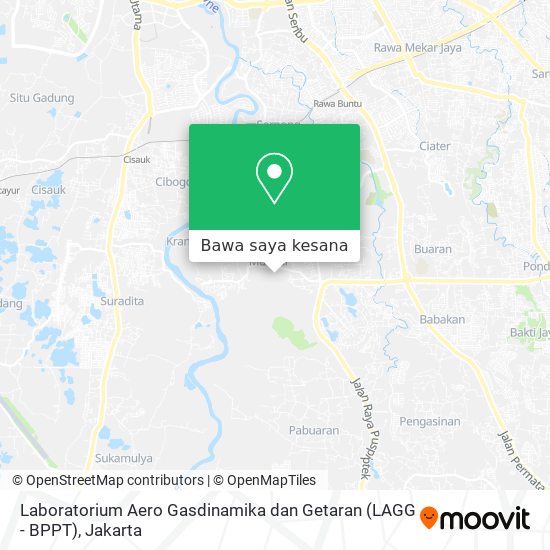 Peta Laboratorium Aero Gasdinamika dan Getaran (LAGG - BPPT)