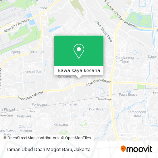 Peta Taman Ubud Daan Mogot Baru