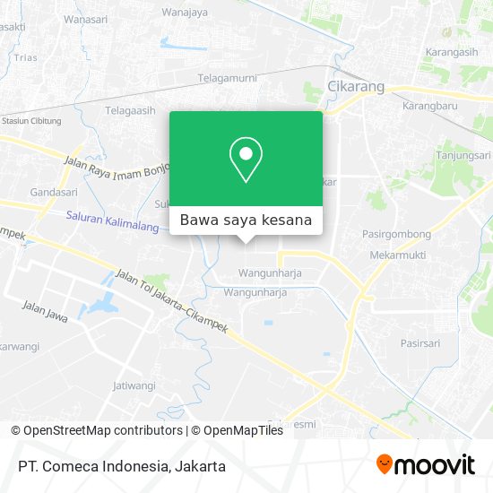 Peta PT. Comeca Indonesia