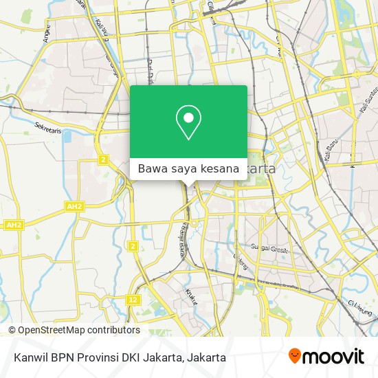 Peta Kanwil BPN Provinsi DKI Jakarta