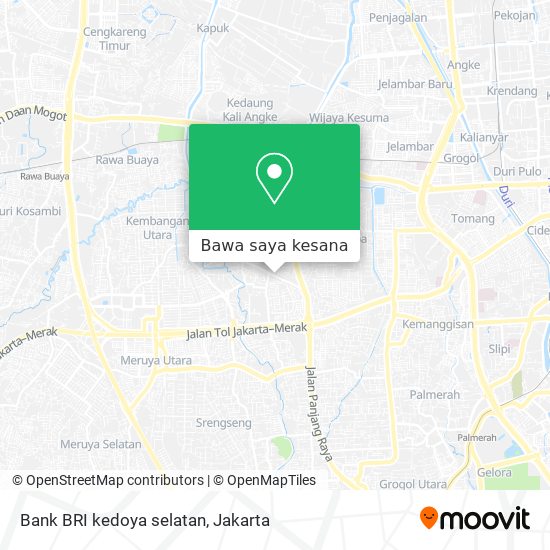 Peta Bank BRI kedoya selatan