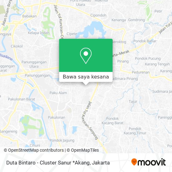 Peta Duta Bintaro - Cluster Sanur  *Akang