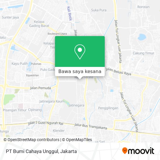 Peta PT Bumi Cahaya Unggul