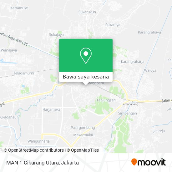 Peta MAN 1 Cikarang Utara