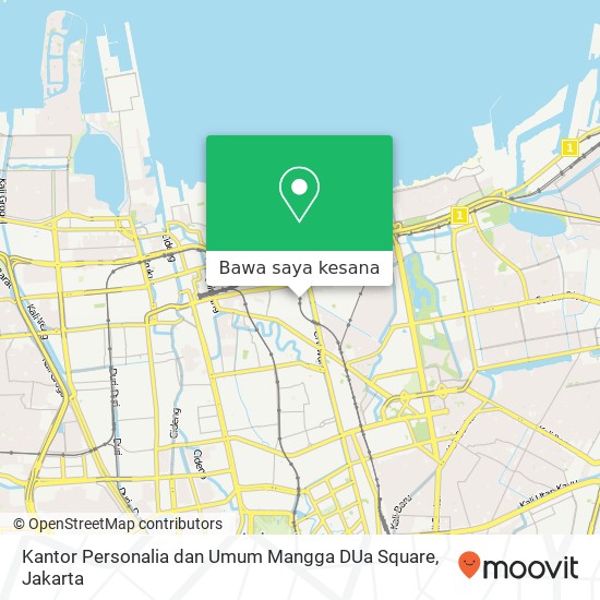 Peta Kantor Personalia dan Umum Mangga DUa Square