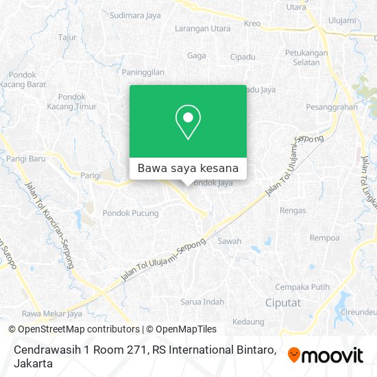 Peta Cendrawasih 1 Room 271, RS International Bintaro