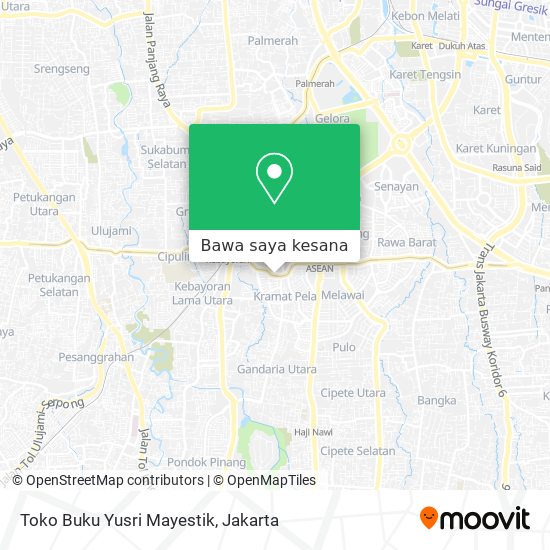 Peta Toko Buku Yusri Mayestik