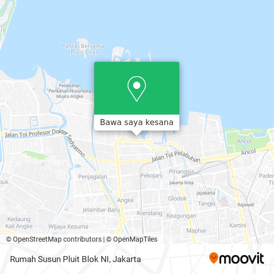 Peta Rumah Susun Pluit Blok NI