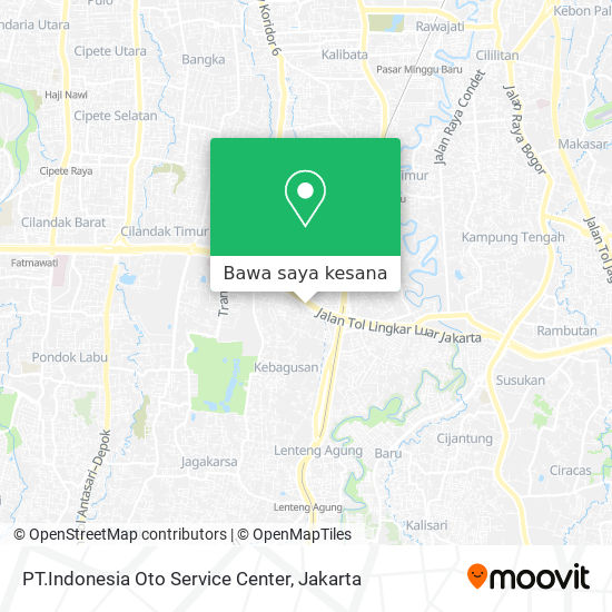 Peta PT.Indonesia Oto Service Center