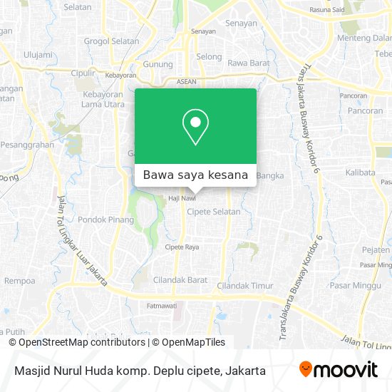 Peta Masjid Nurul Huda komp. Deplu cipete