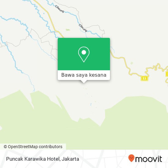 Peta Puncak Karawika Hotel