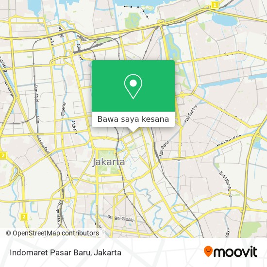 Peta Indomaret Pasar Baru