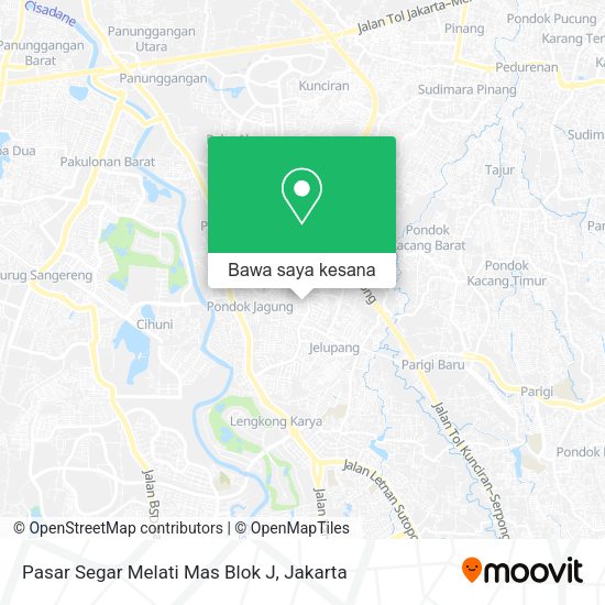 Peta Pasar Segar Melati Mas Blok J