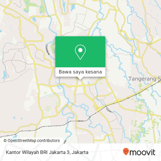 Peta Kantor Wilayah BRI Jakarta 3