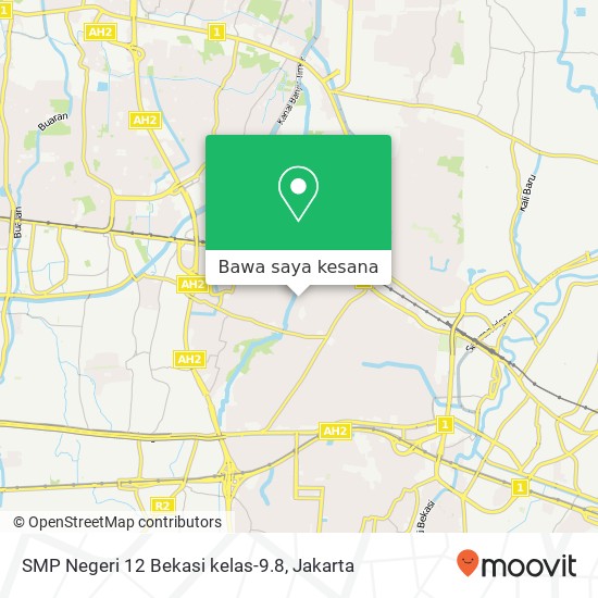 Peta SMP Negeri 12 Bekasi kelas-9.8