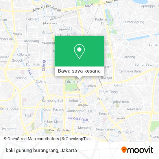 Peta kaki  gunung burangrang