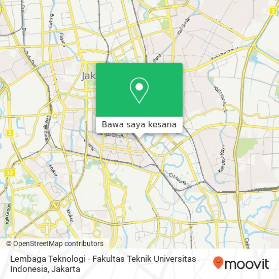 Peta Lembaga Teknologi - Fakultas Teknik Universitas Indonesia