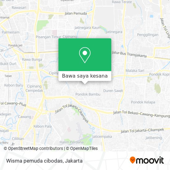 Peta Wisma pemuda cibodas