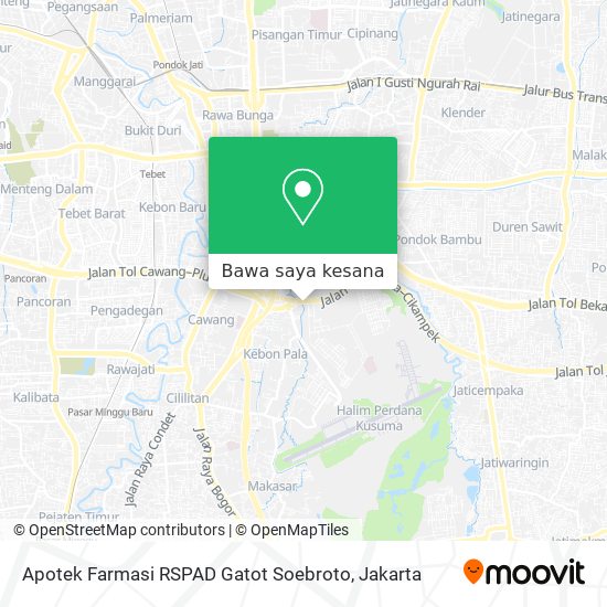 Peta Apotek Farmasi RSPAD Gatot Soebroto