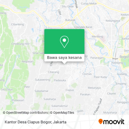 Peta Kantor Desa Ciapus Bogor