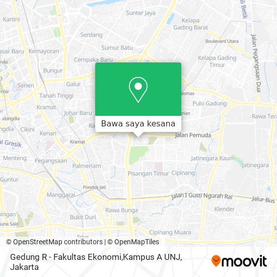Peta Gedung R - Fakultas Ekonomi,Kampus A UNJ