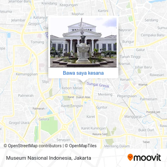 Peta Museum Nasional Indonesia